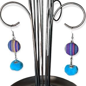 Handcrafted Pom Pom earrings